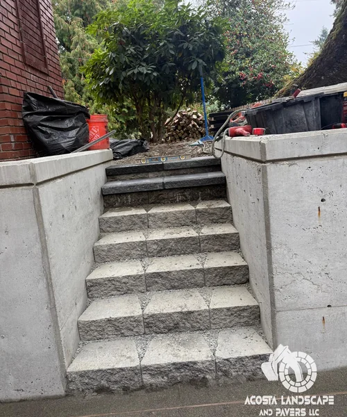 Paver Installation, Hardscape Steps & Drainage System in Seattle 